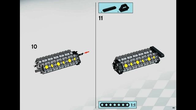 Lego Technic 8653 Enzo Ferrari building instruction смотреть онлайн