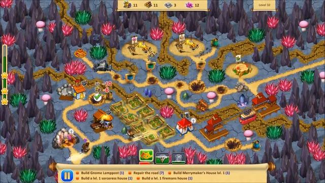 Gnomes Garden New Home Level 32, Earning 3 Stars, 1080p/60FPS. смотреть онлайн