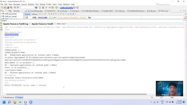 Buổi 4: Viết header và footer vào file JSP (Học nhanh Java Servlets & JSP with code) смотреть онлайн
