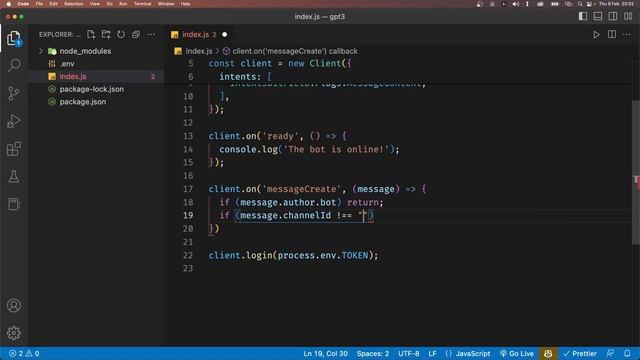 Create A Chat GPT ChatBot In Discord ?