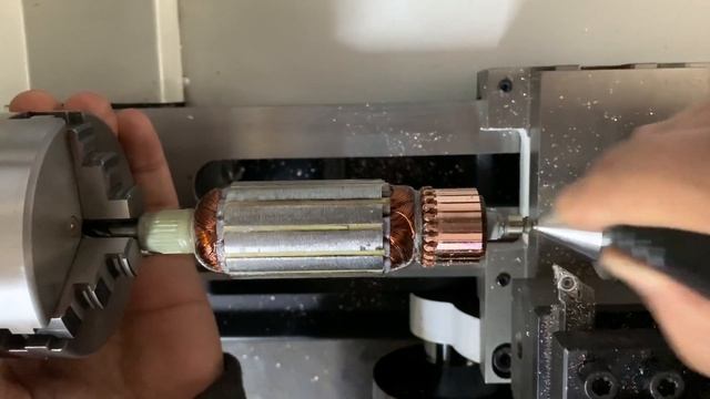 Drill armature turning balancing processes/matkap endüvisi torna balans işlemleri смотреть онлайн