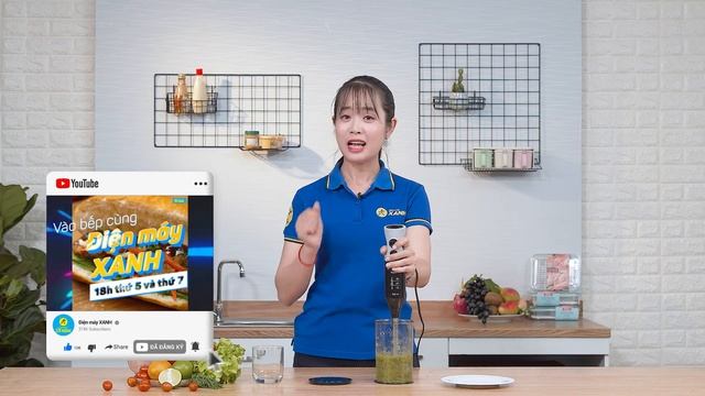 Máy xay sinh tố cầm tay Bosch: xay trộn trong nồi, làm súp cho bé (MSM67160) • Điện máy XANH смотреть онлайн
