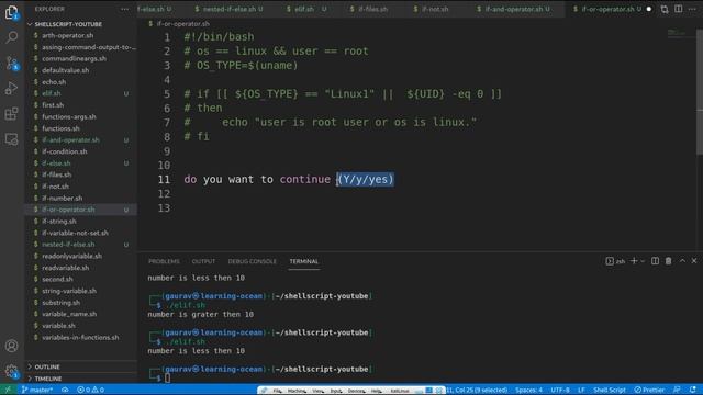 Shell Script tutorials - 35 - elif In Shellscript - elif Syntax In Shellscript - how to use elif смотреть онлайн