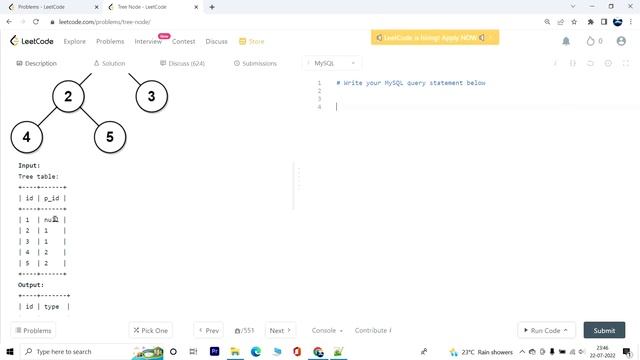 608. Tree Node | Leetcode SQL Hard смотреть онлайн