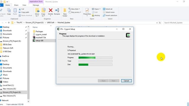 Cygwin Terminal 1/ Moshell setup смотреть онлайн