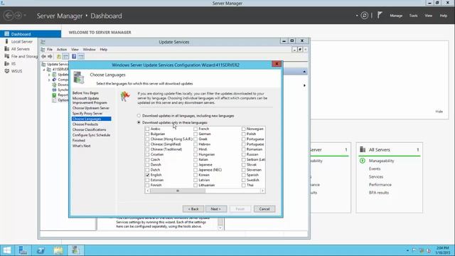 2-2 Preforming WSUS Postinstallation Tasks смотреть онлайн