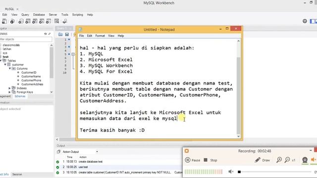 Tutorial import data dari Excel ke MySQL смотреть онлайн