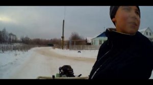 OFF-ROAD на мотоблоке по снегу!!! Покатушки #12