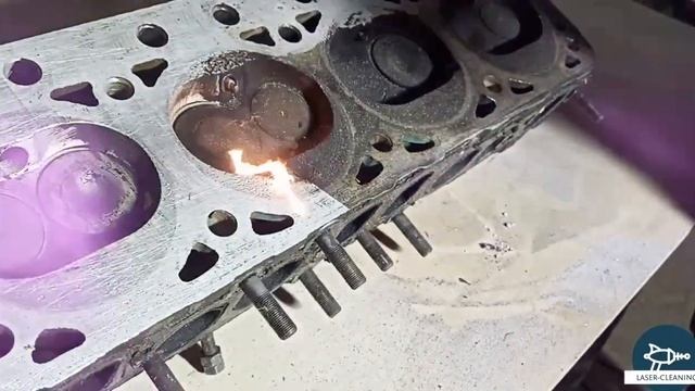 Очистка Головки блока цилиндров Лазером смотреть онлайн