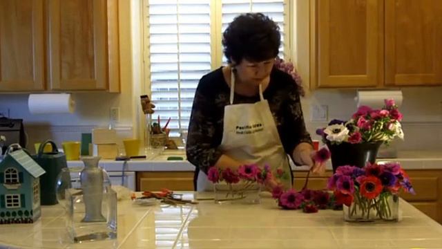 How to arrange fresh cut Anemone Flowers смотреть онлайн