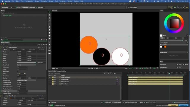 1 Minute Wonder | Colliding Shapes with Forge Dynamics in Cavalry смотреть онлайн