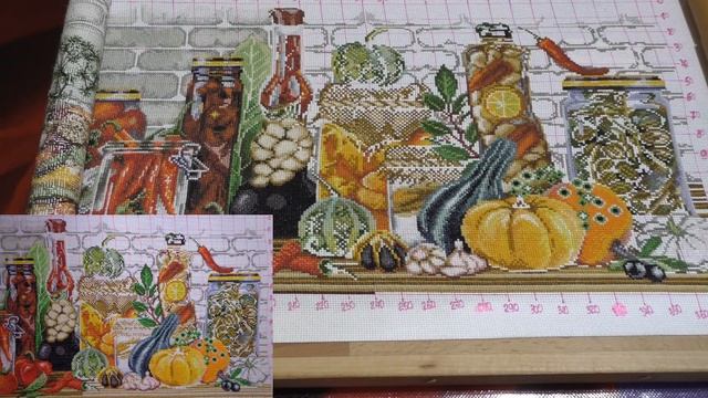 141.  Все текущие процессы, 16  - 31 октября 2020 г.  Вышивка крестом и бисером