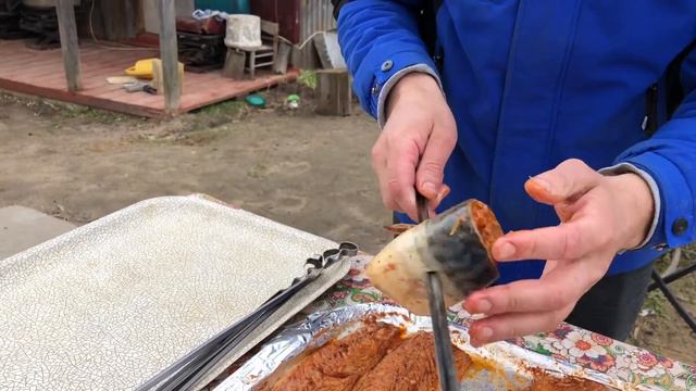 Шашлык из скумбрии смотреть онлайн