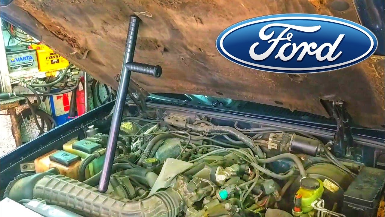 Форд Эксплорер U2. Самодельный упор капота. смотреть онлайн