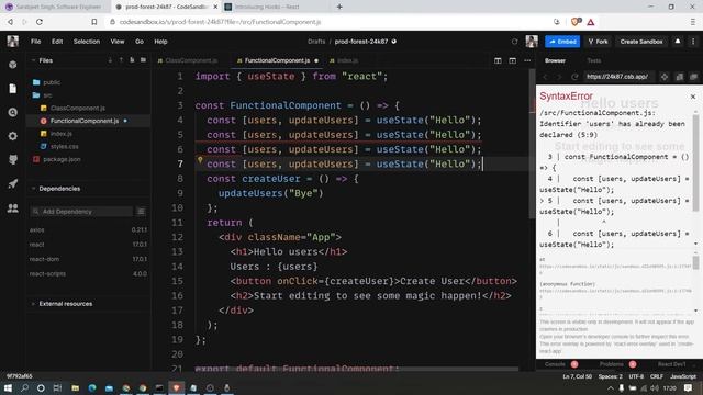 ReactJs Hooks 2021 | UseEffect and UseState | Beginner | Intermediate смотреть онлайн