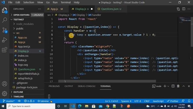 Quiz App Using React JS in Telugu смотреть онлайн