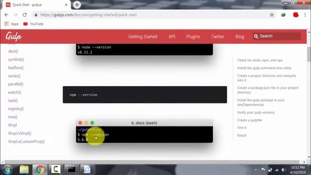 Gulp 4 Bangla tutorial | node js install and Git bash installation bangla tutorial Part-01 смотреть онлайн