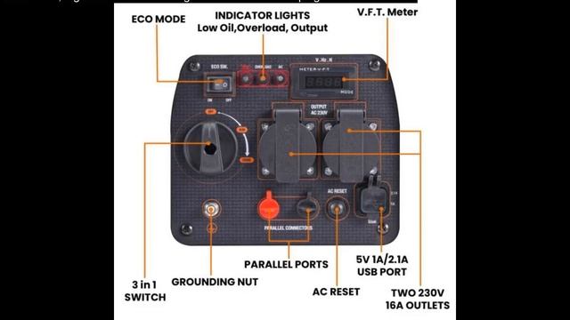 2300 W 18,5kg Inverter Stromerzeuger Generator Für Camping Reine Sinuswellen