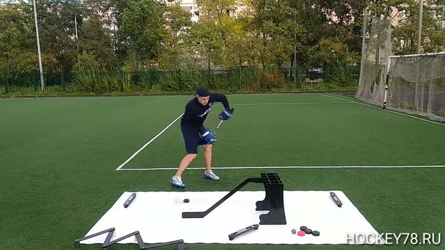 Хоккейные тренажёры для дриблинга и бросков. Синтетический лёд для хоккейных тренировок. смотреть онлайн