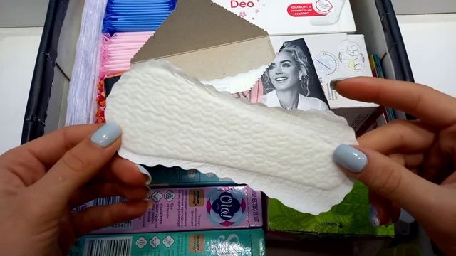 ВСЁ МОЁ ХРАНЕНИЕ С ЕЖЕДНЕВНЫМИ ПРОКЛАДКАМИ! В открытом виде! ✨ОТЗЫВЫ на ежедневки!✨