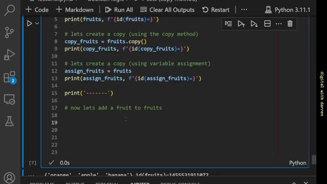 Python sets copy method смотреть онлайн
