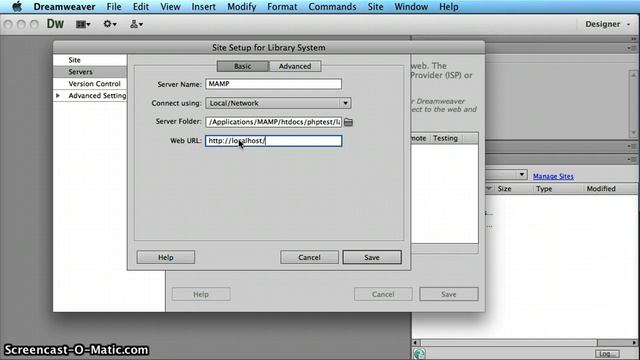 Setting up Dreamweaver to work with MAMP смотреть онлайн