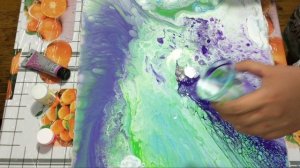 Жидкий АКРИЛ??! Туториал. Fluid Art?? (with English Subtitles).