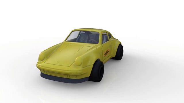 Porsche 911 - Matchbox | Rendering and animation смотреть онлайн