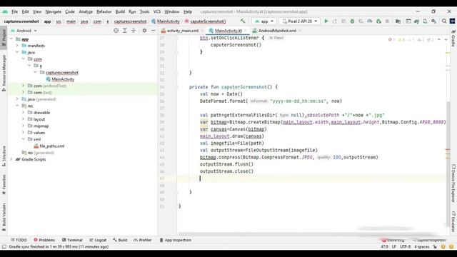 [Part-2] Screenshot of a layout & then share it via intent | Kotlin tutorial |Game App Studio| смотреть онлайн