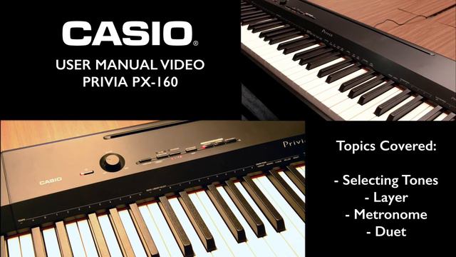 2.1 - Privia PX-160 Tutorial – Tone, Layer & Metronome смотреть онлайн