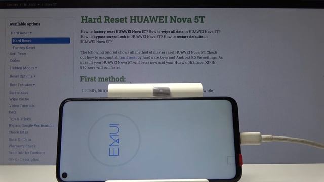 Huawei Nova 5t — Режим загрузки смотреть онлайн