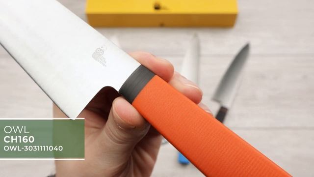 Кухонный нож мини Шеф OWL KNIFE CH160 F, N690 Cryo, G10 смотреть онлайн