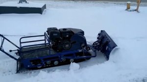 Обзор Буксировщика Бурлак М 15л.с. с отвалом для уборки снега