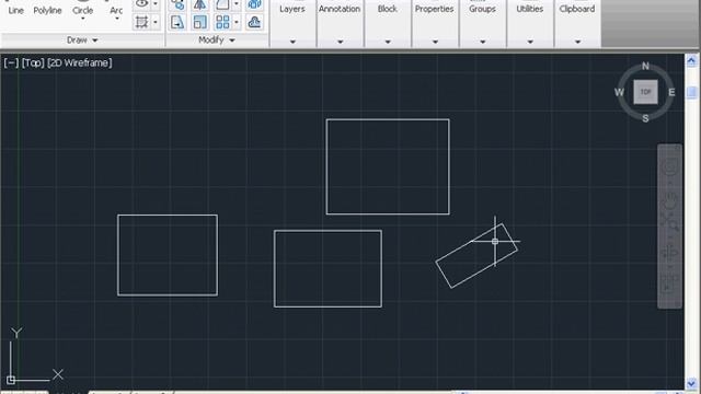 Learn AutoCAD 2012 Video Tutorial - basic training- use the rectangle tool смотреть онлайн