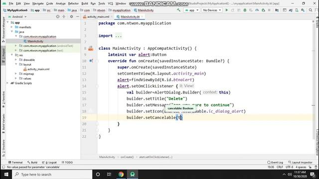 How to create Alert Dialogue in android kotlin | malayalam tutorial смотреть онлайн