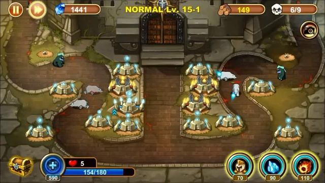 Castle Defense 15-1 Walkthrough, Normal, 3 Stars! смотреть онлайн