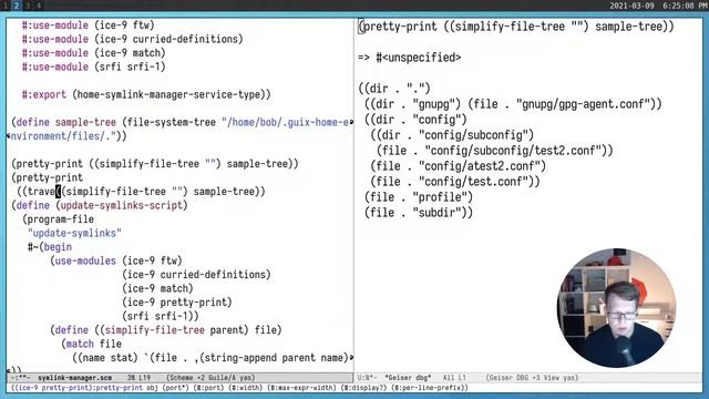 guix home: on-reconfigure and symlink-manager смотреть онлайн