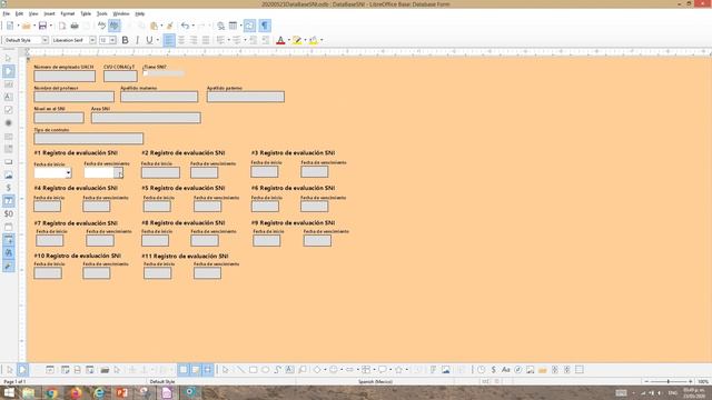 Base de datos SNI simple con Libre Office Base. Creación de interfaz para captura de registros смотреть онлайн