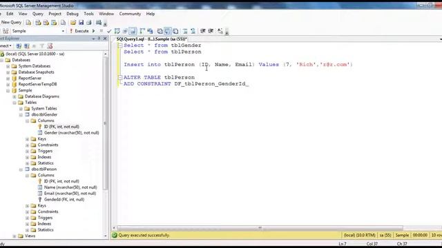 How To Study Sql Server - Adding a default constraint Part 4 смотреть онлайн