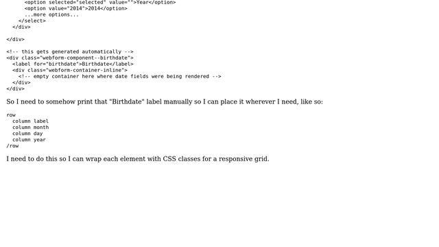 Drupal: Webform theming field labels through webform-form.tpl.php (2 Solutions!!) смотреть онлайн