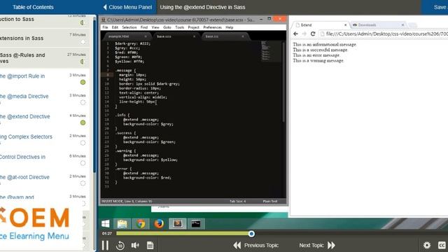 Developing with CSS3 Sass and Less Training смотреть онлайн