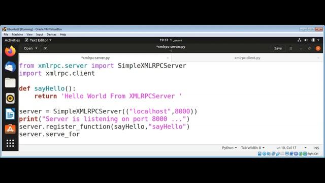 XML RPC server and client in Python смотреть онлайн