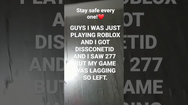 277 ERROR#Roblox#scary be safe❤️ смотреть онлайн