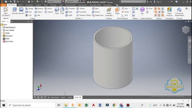 Autodesk inventor || How to make a cup смотреть онлайн