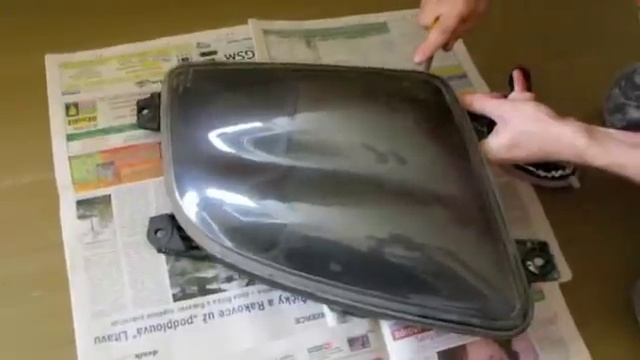 Fiat Coupe front lights restoration смотреть онлайн