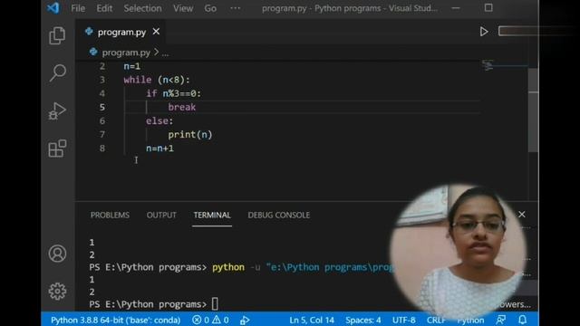 ➊➋-PYTHON TUTORIALS| ????? ???? | Jumping statements| break and continue | смотреть онлайн
