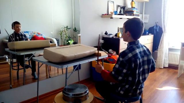 самодельная ударная установка. смотреть онлайн