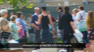 Гопник разбил бутылку об голову ПРАНК / Реакция прохожих на нападение в людном месте