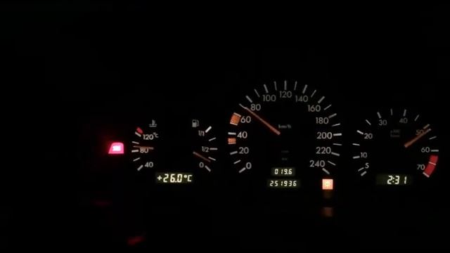 Mercedes W202 C180 122HP 0-100 Acceleration (Mercedes C180 0-100 Hızlanma)