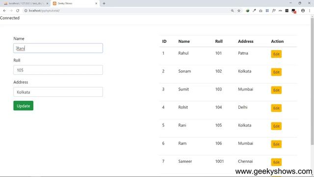 Update Data into Database using Form PDO in PHP (Hindi) смотреть онлайн